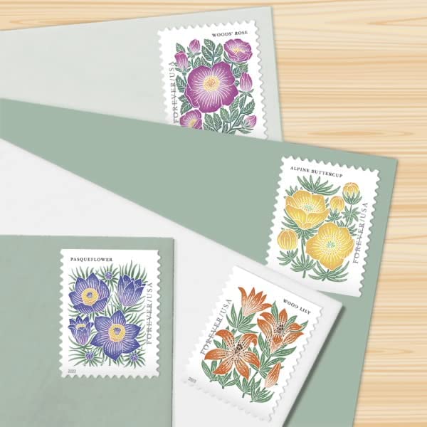 USPS Stamps on post card